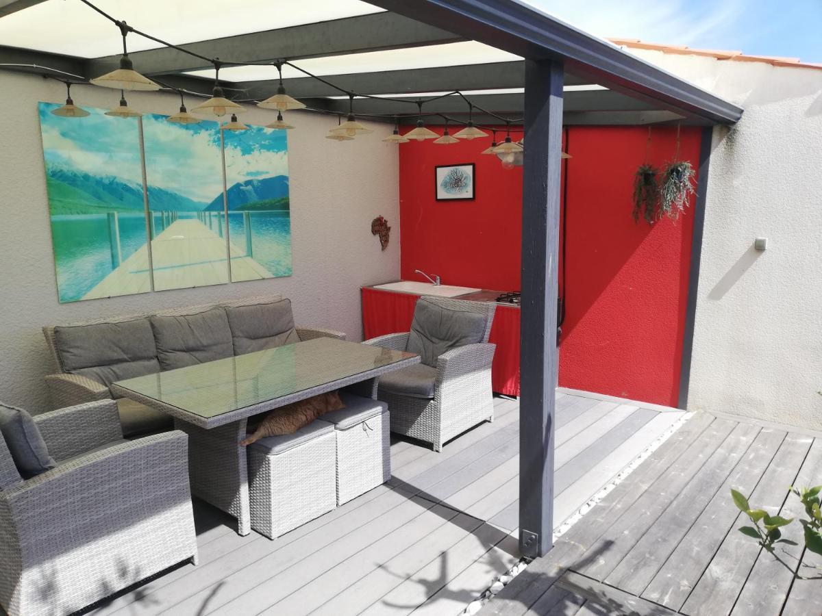 Studio Independant Chez L'Habitant Avec Piscine Et Cuisine Exterieures La Rochelle  Eksteriør billede