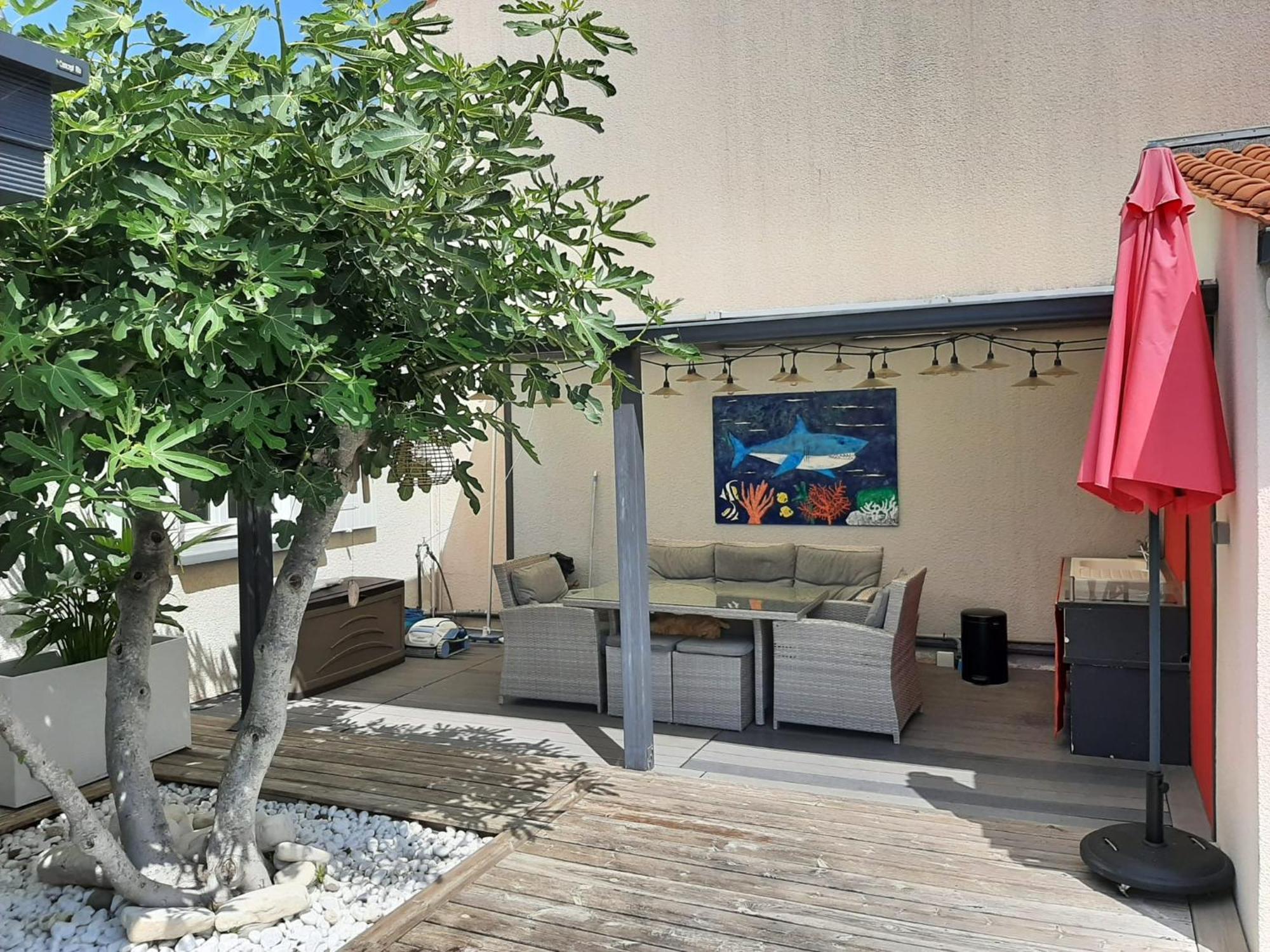 Studio Independant Chez L'Habitant Avec Piscine Et Cuisine Exterieures La Rochelle  Eksteriør billede